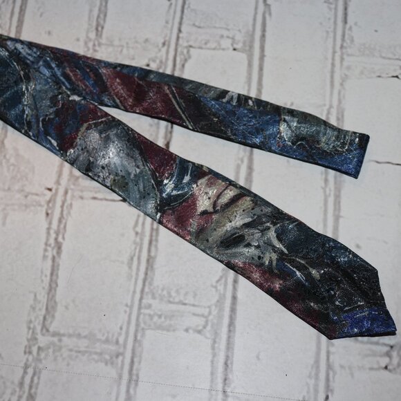 🌈✨ Vintage Metallic Colorful Men’s Tie (56" x 2.5") - Picture 1 of 4
